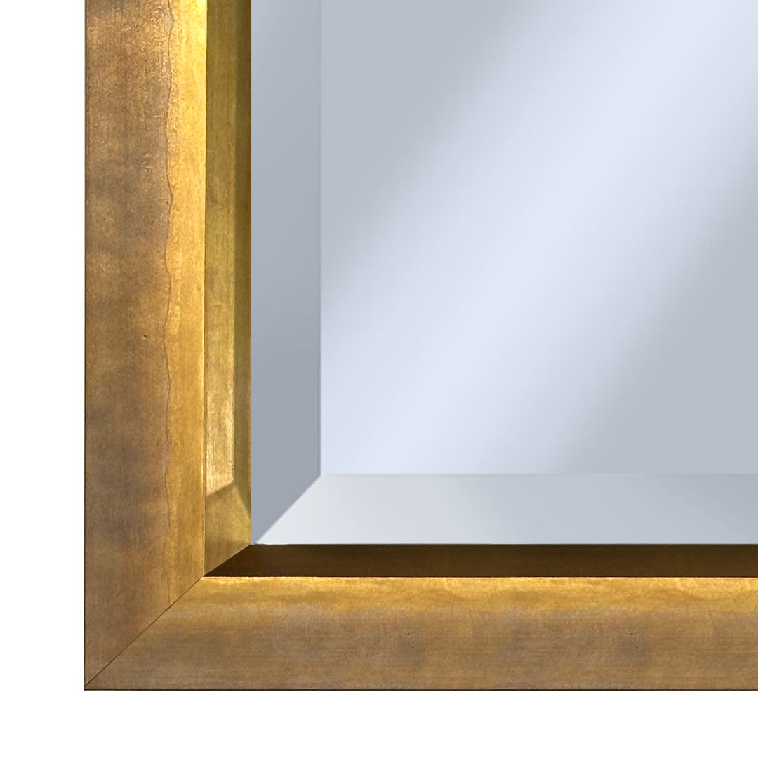 Corner detail of gilded art deco 