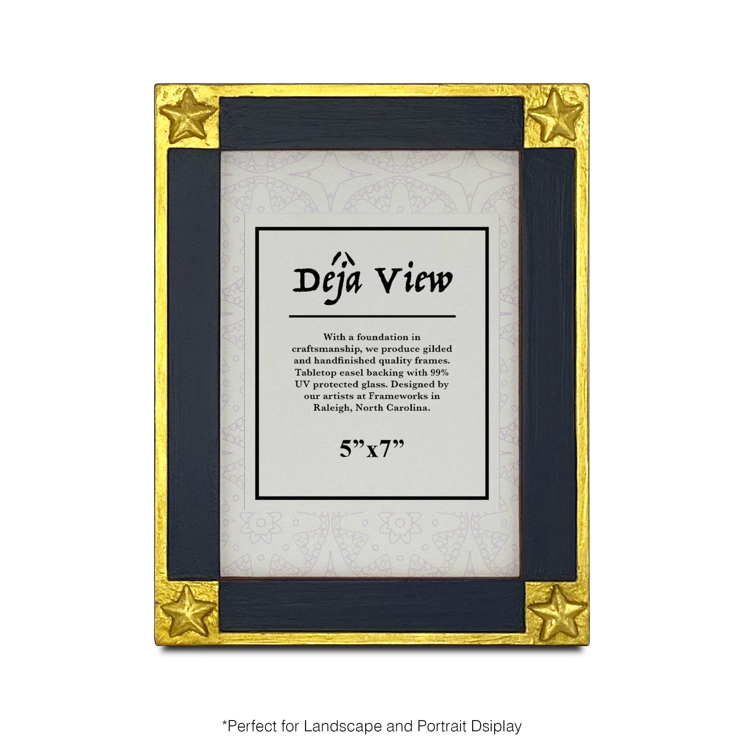 Gilded stars partriot frame