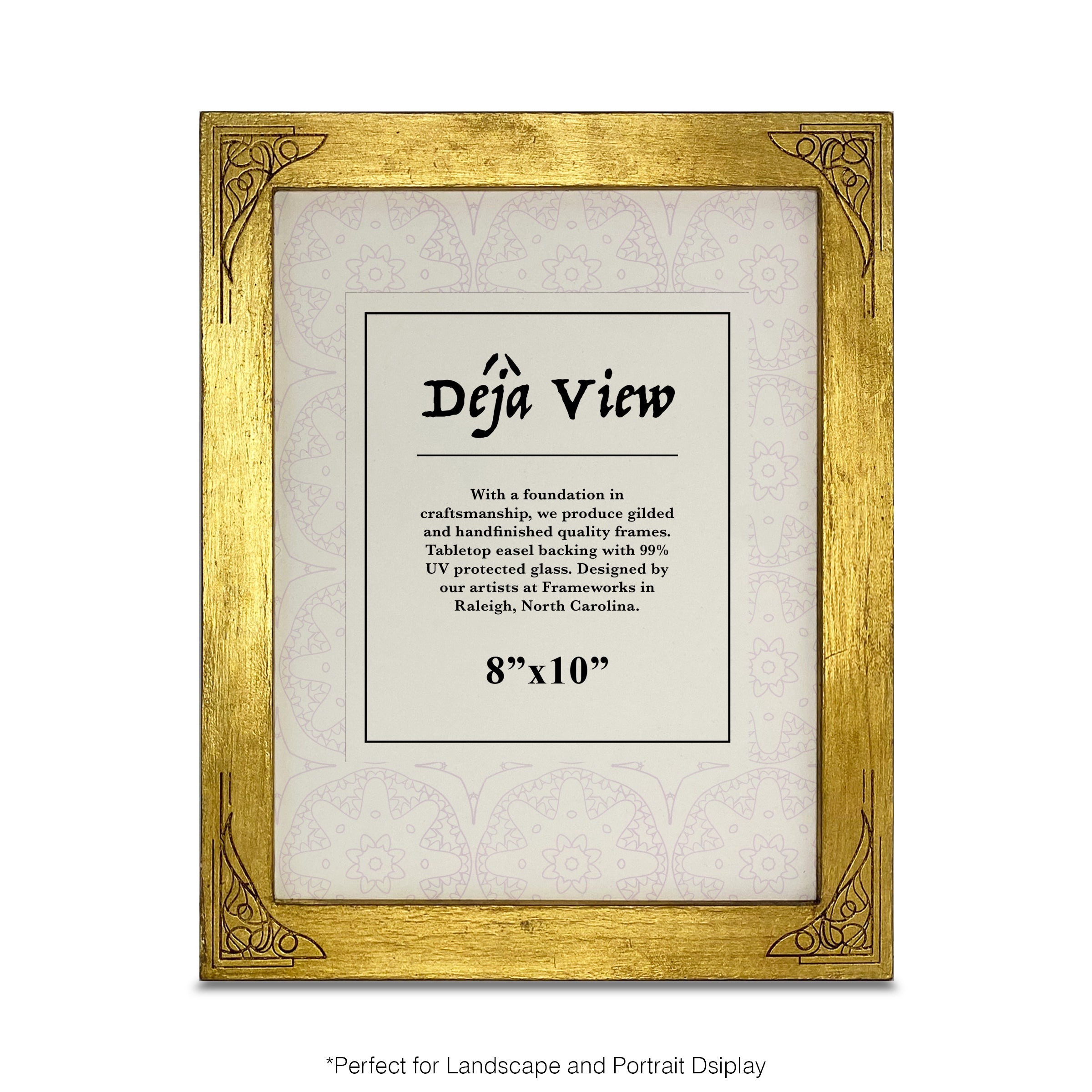 Front view of Quartet Gilded Frame